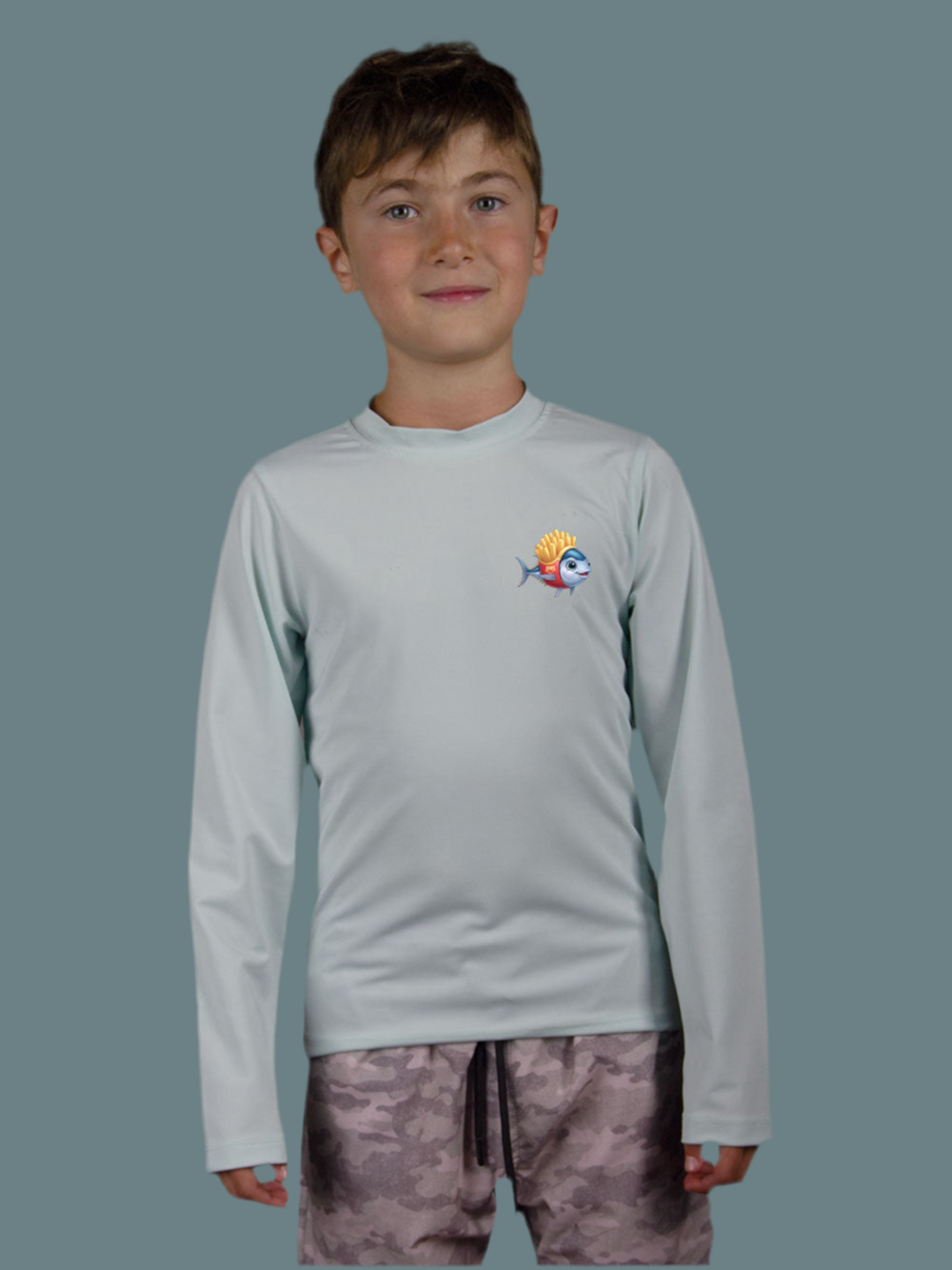Apex Jr. Kids UV50+ Protection – Long Sleeve Swim T-Shirt – Tuna Potato