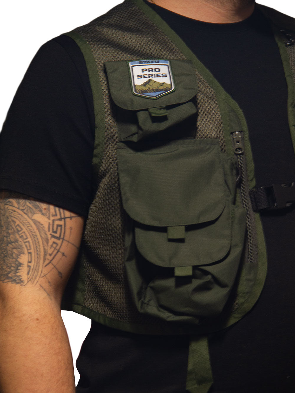 Creek Teknik Av & Balıkçı Yeleği - Haki