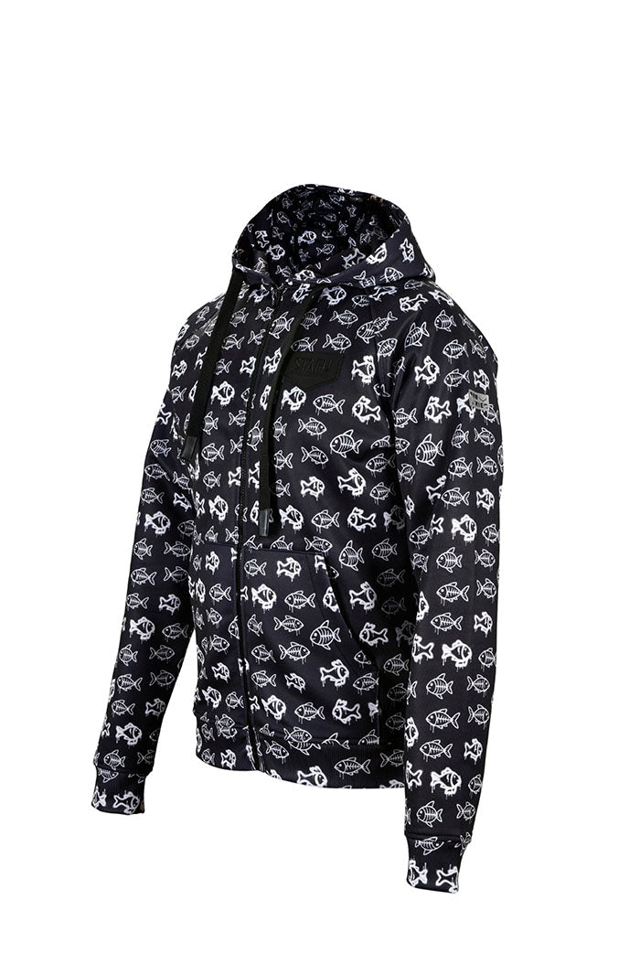 Jedi Zippered Hooded Sweatshirt - Stamp