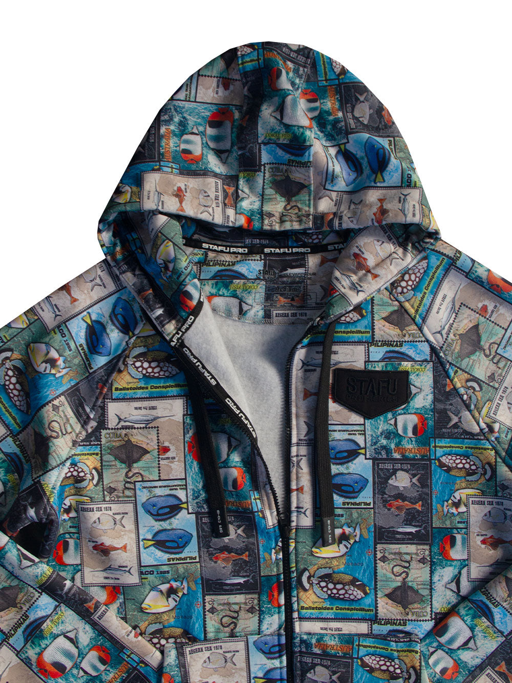 Jedi Fermuarlı Kapüşonlu Sweatshirt - Stamp - Stafu Pro Series