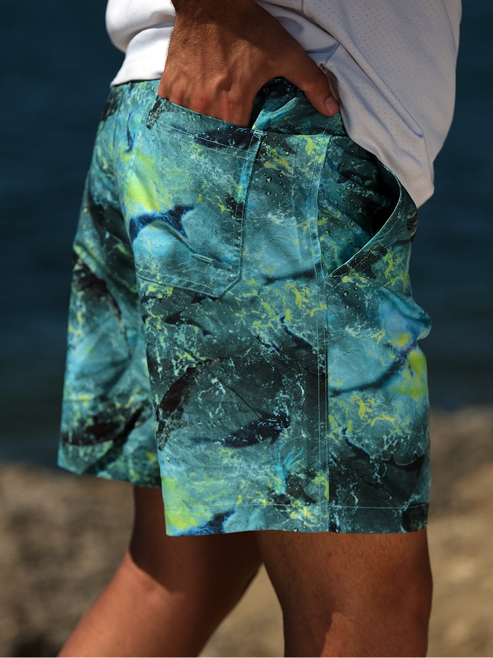 Latitude Mayo Şort - Shark Lime - Stafu Pro Series