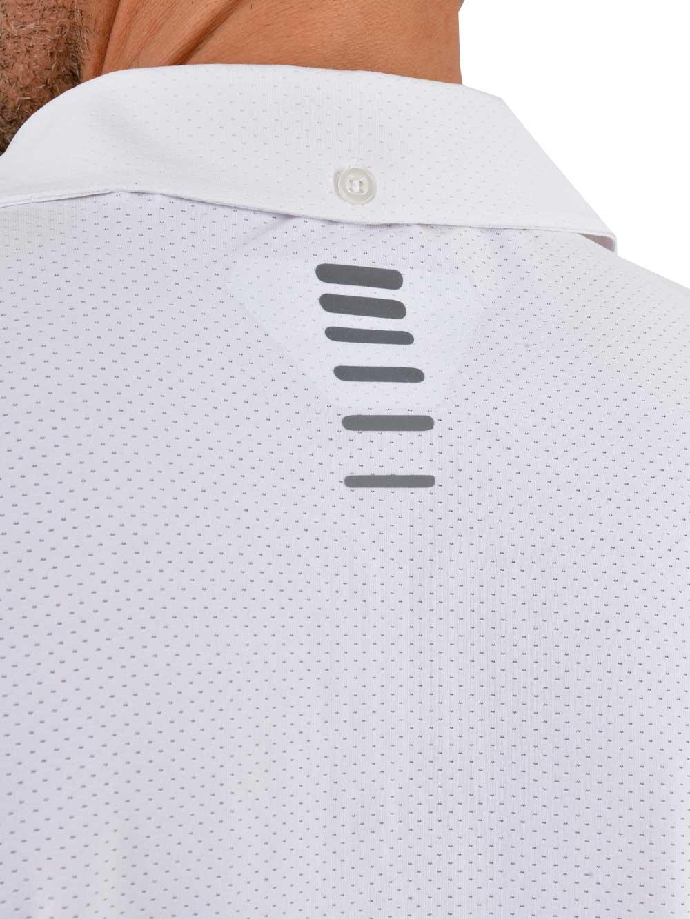 League UV Korumalı Performans Polo Yaka T-shirt - Beyaz - Stafu Pro Series