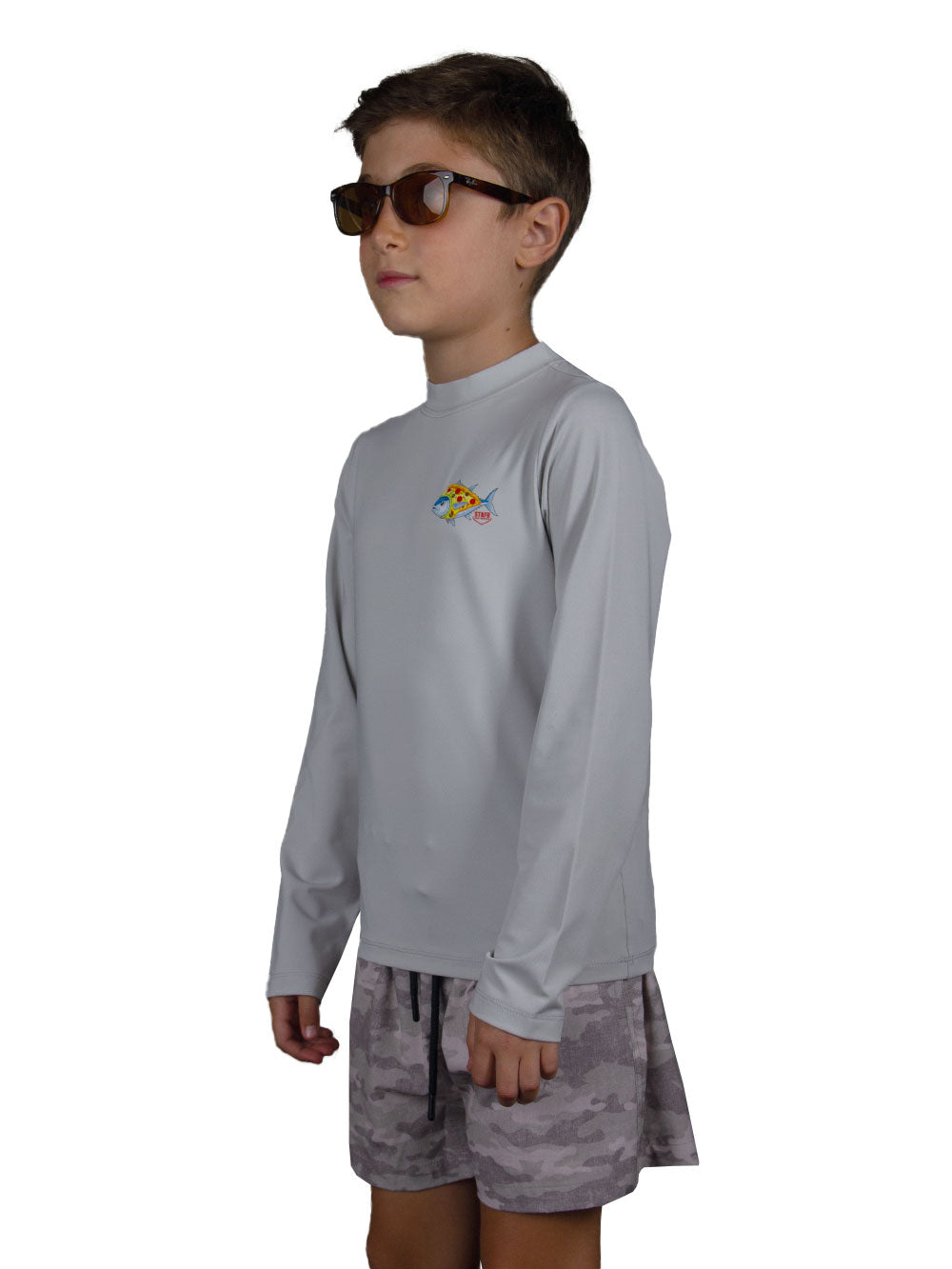 Apex Jr. Kids UV50+ Protection – Long Sleeve Swim T-Shirt – Pizza Tuna