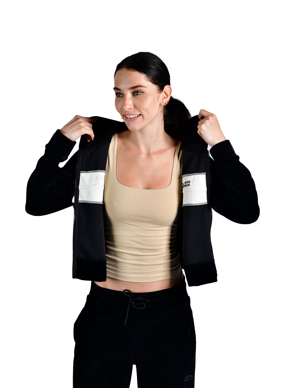 Velora Hooded Zippered Women's Sweatshirt