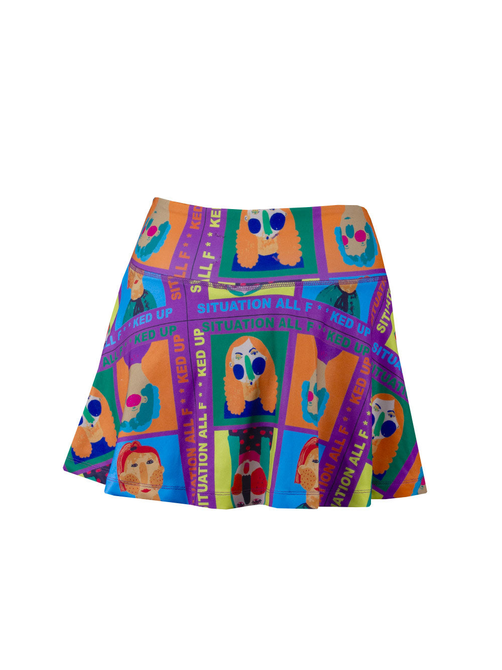 Solana Kadın Etek Şort - Funny Face - Stafu Pro Series