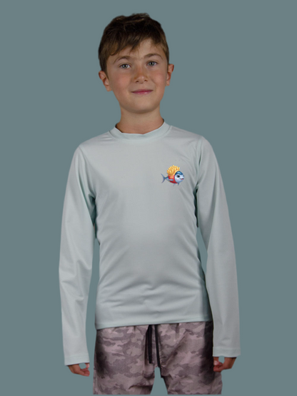 Apex Jr. Kids UV50+ Protection – Long Sleeve Swim T-Shirt – Tuna Potato