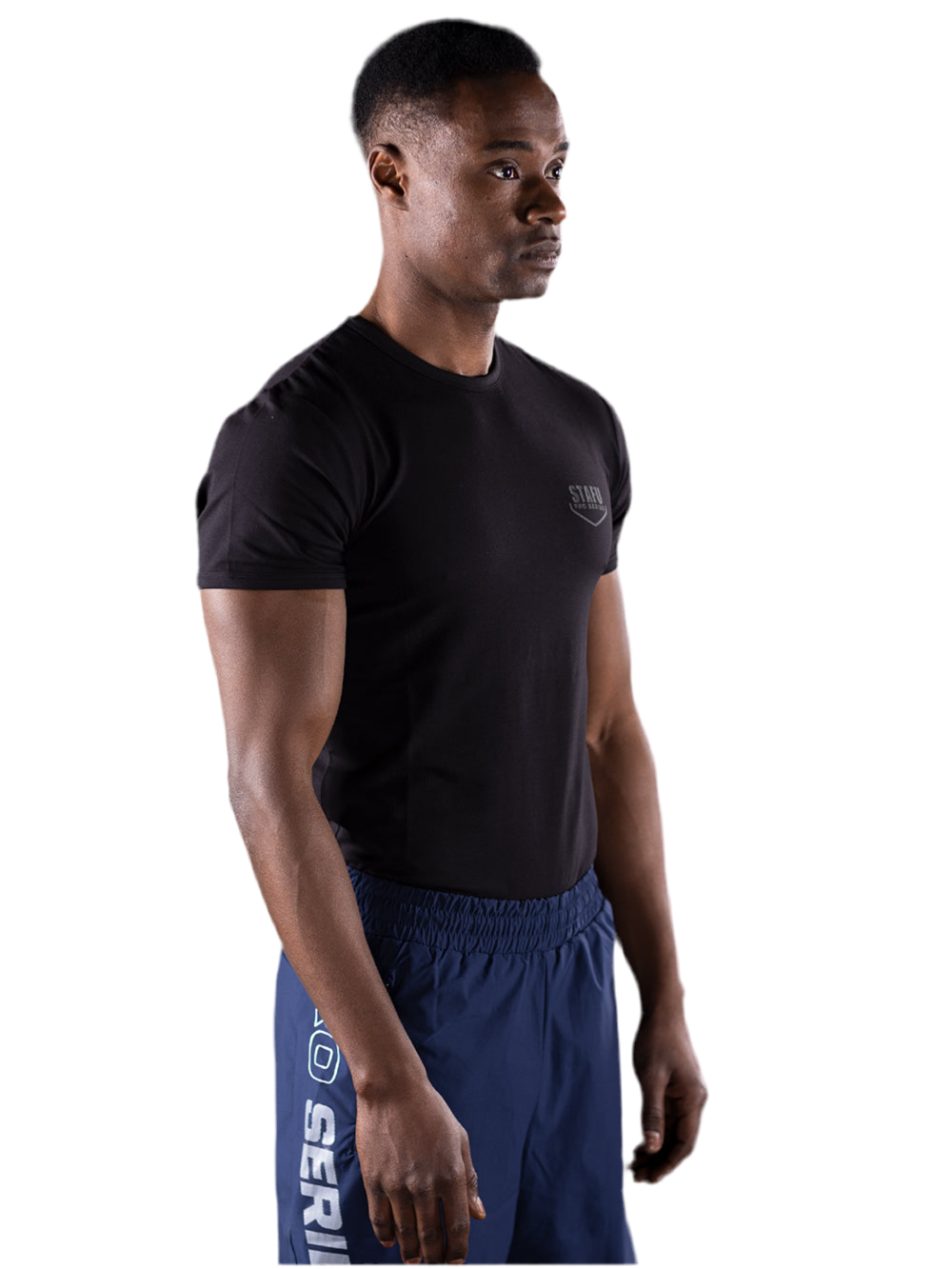 Base Streç Superior Pamuklu T-Shirt - Siyah - Stafu Pro Series