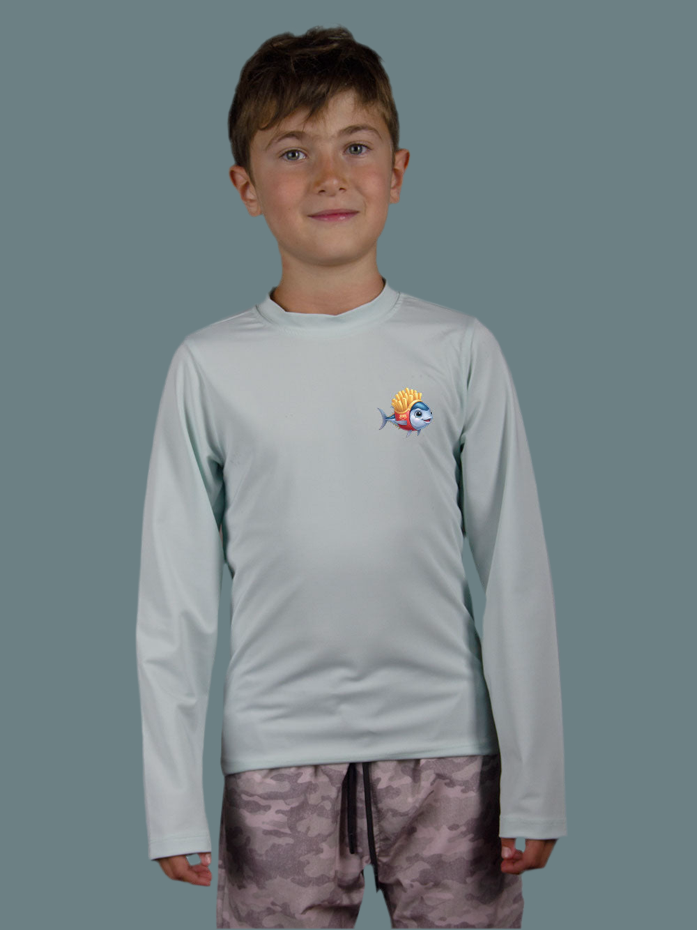 Apex Jr. Kids UV50+ Protection – Long Sleeve Swim T-Shirt – Tuna Potato