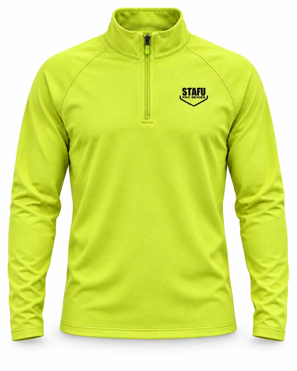 Aboard Yarım Fermuarlı UV Korumalı Performans T-shirt - Neon Sarı