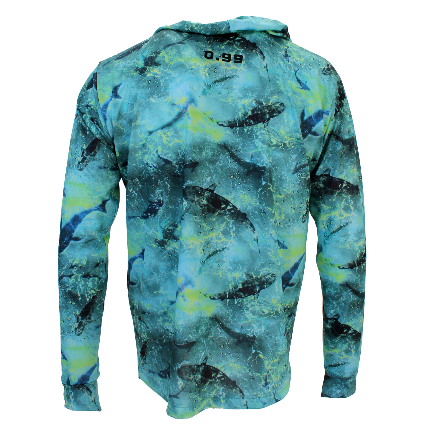 Zero Kapüşonlu Uzun Kollu UV Korumalı Performans T-shirt - Shark Lime - Stafu Pro Series