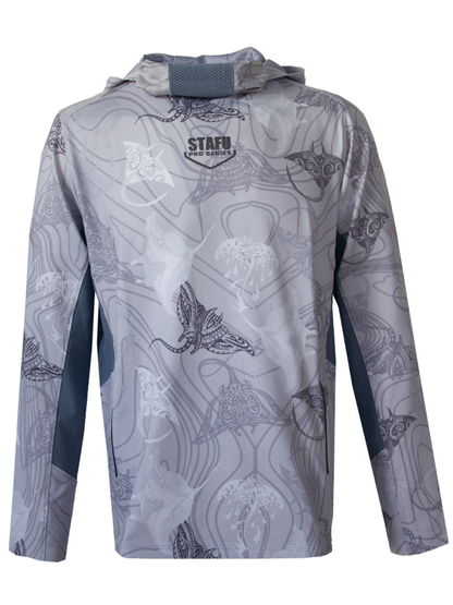 Argonaut Maskeli UV Korumalı Uzun Kollu Performans T-Shirt - Manta Gri - Stafu Pro Series