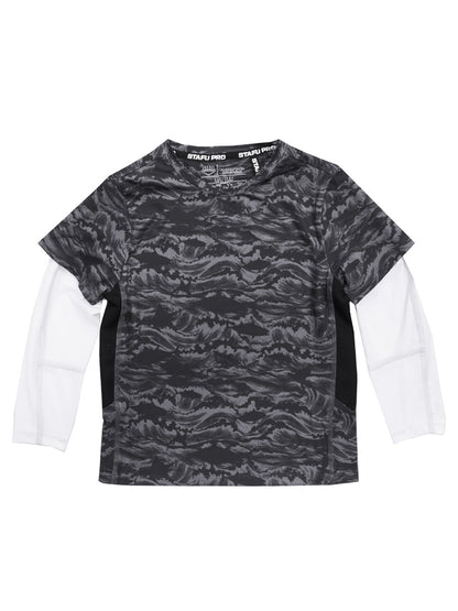 Ahoy Jr. Çift Kollu UV Korumalı T-shirt - Signature Siyah - Stafu Pro Series