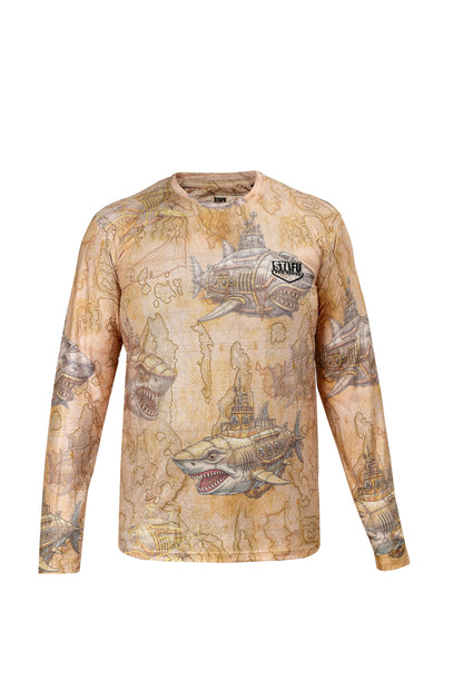 Apex Long Sleeve UV-Protected T-Shirt -Droid Sari