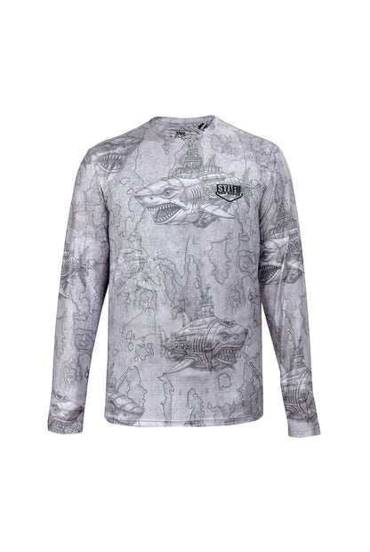 Apex Long Sleeve UV-Protected T-Shirt -Droid Grey