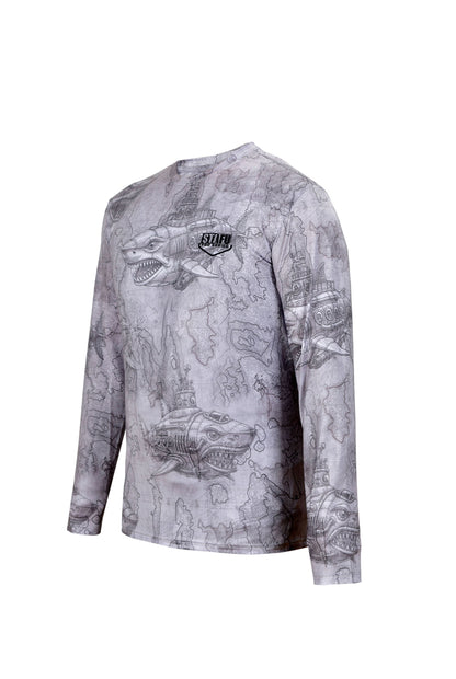 Apex Long Sleeve UV-Protected T-Shirt -Droid Grey