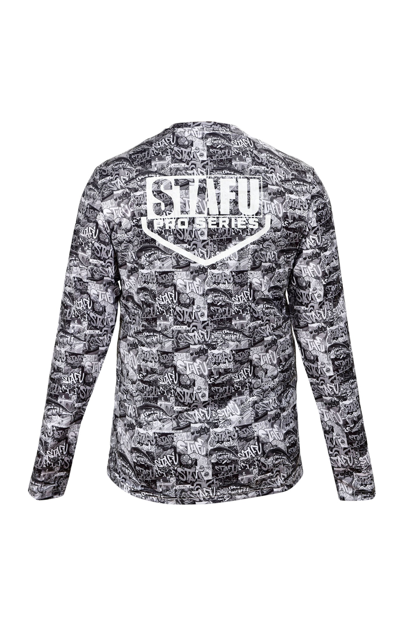 Apex Long Sleeve UV-Protected T-Shirt - Graffiti Black