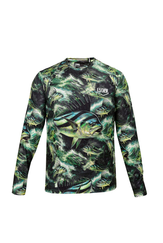 Apex Long Sleeve UV-Protected T-Shirt - Rooster Green