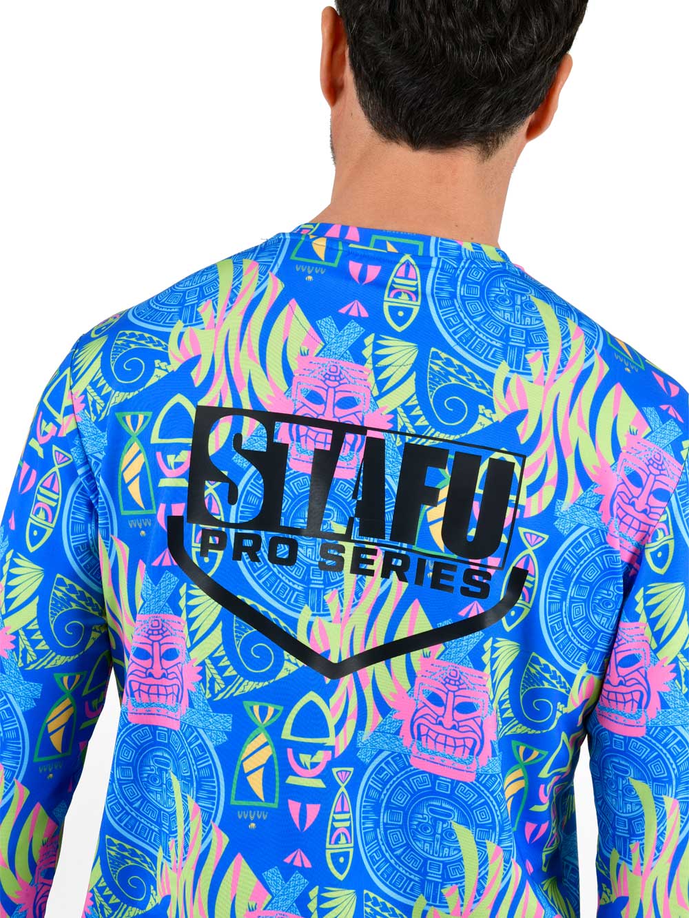 Apex UV Uzun Kollu Performans T-Shirt -Samoa Blue - Stafu Pro Series