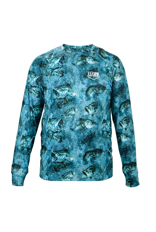 Apex Long Sleeve UV-Protected T-Shirt -Sazan _Mavi