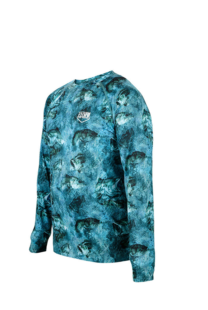 Apex Long Sleeve UV-Protected T-Shirt -Sazan _Mavi