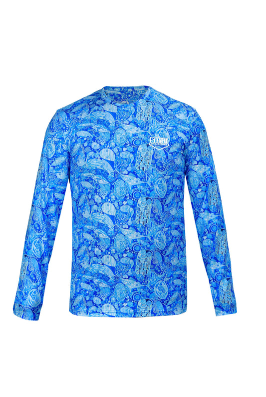 Apex Long Sleeve UV-Protected T-Shirt -Kiss Mavi