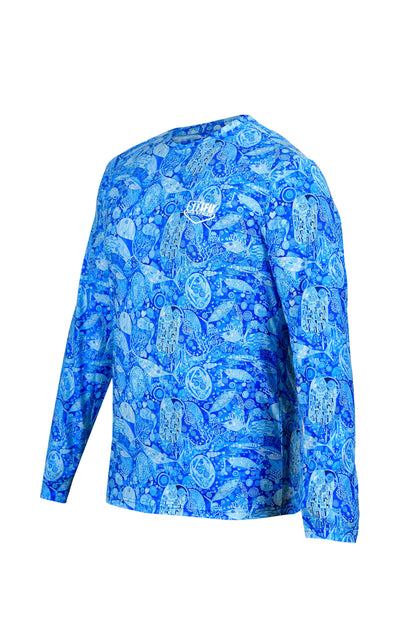 Apex Long Sleeve UV-Protected T-Shirt -Kiss Mavi