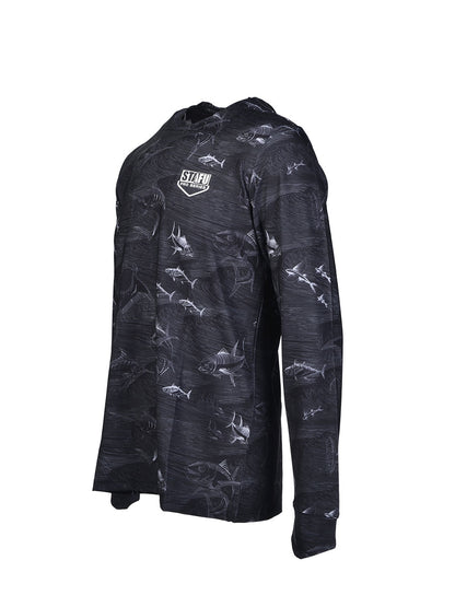 Apex UV Uzun Kollu Performans T-Shirt - Frenzy Black