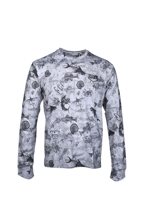 Apex  UV Uzun Kollu Performans T-Shirt - Paleo Grey