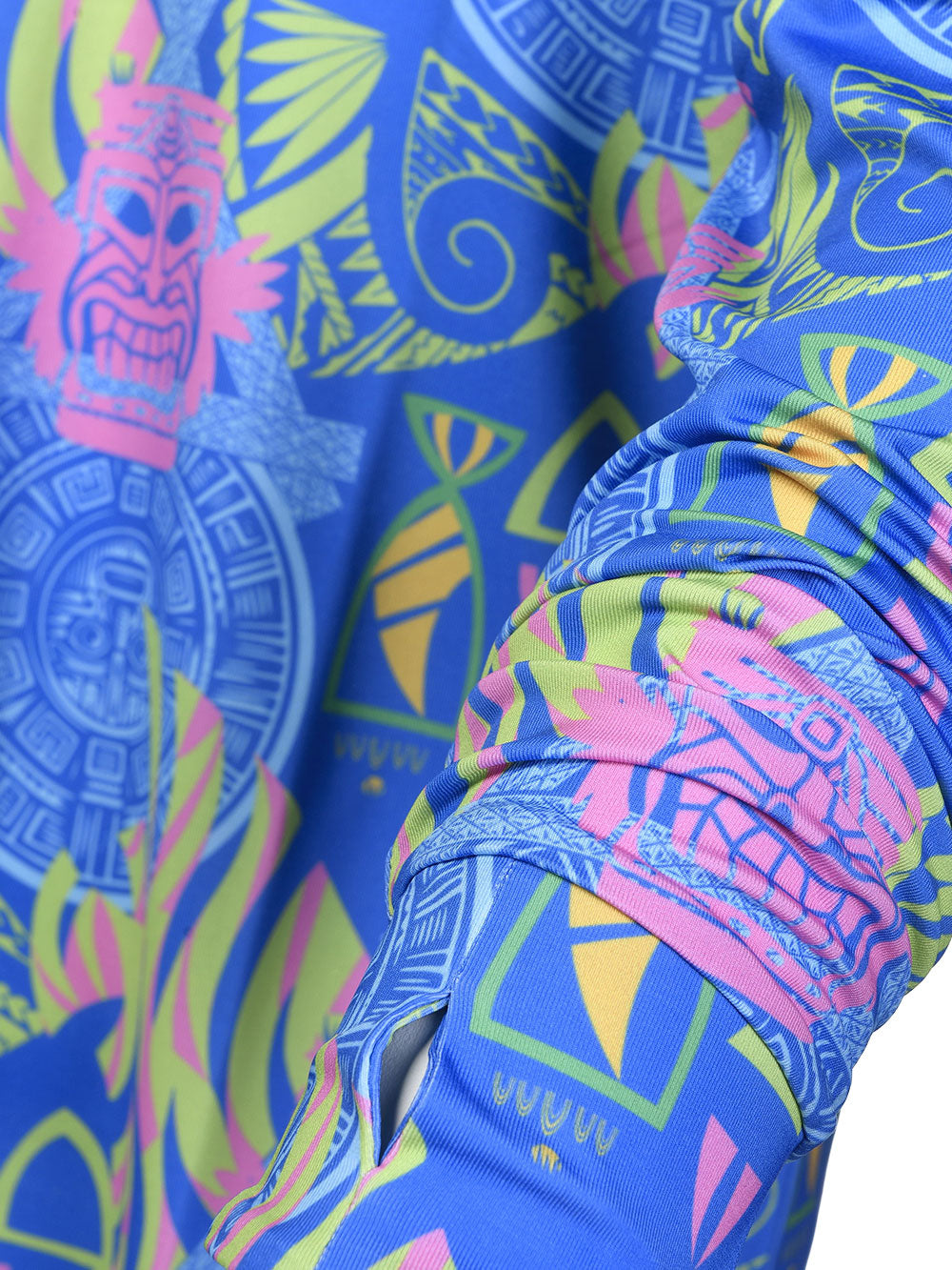 Apex UV Uzun Kollu Performans T-Shirt -Samoa Blue