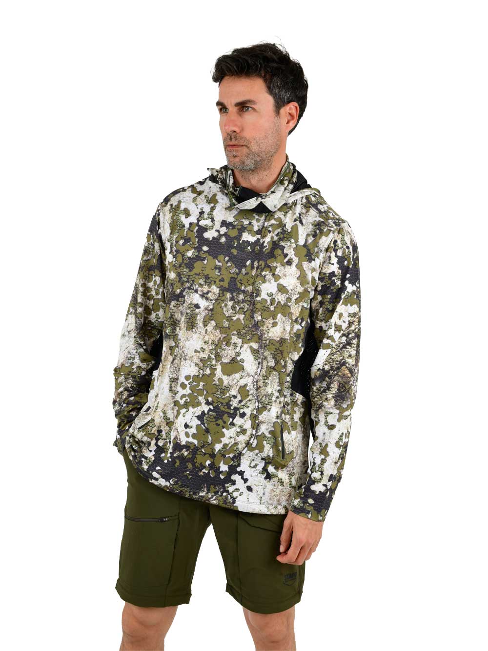 Argonaut Maskeli UV Korumalı Uzun Kollu Performans T-Shirt - Birch Camo - Stafu Pro Series