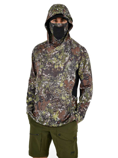 Argonaut Maskeli UV Korumalı Uzun Kollu Performans T-Shirt - Bushman Camo - Stafu Pro Series