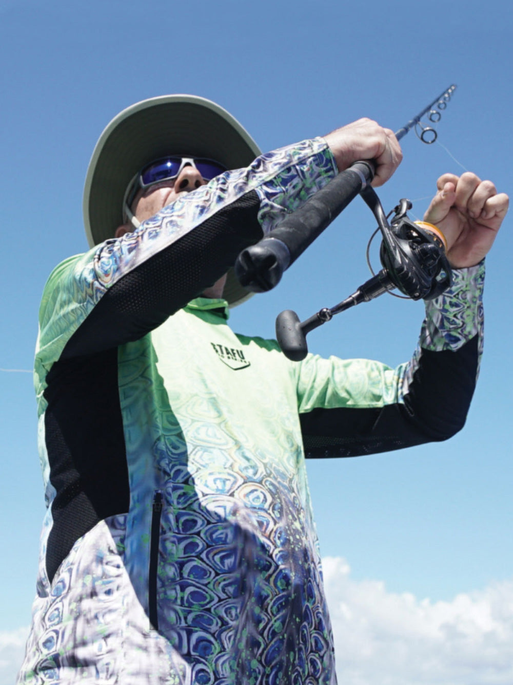 Argonaut Maskeli UV Korumalı Uzun Kollu Performans T-Shirt - Arapaima - Stafu Pro Series