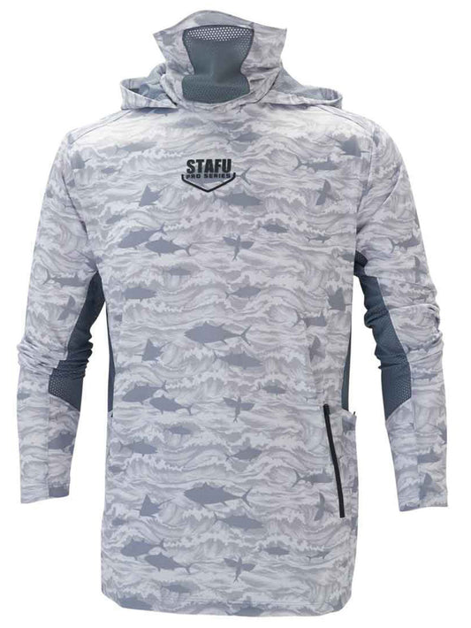 Argonaut Maskeli UV Korumalı Uzun Kollu Performans T-Shirt - Signature Beyaz - Stafu Pro Series