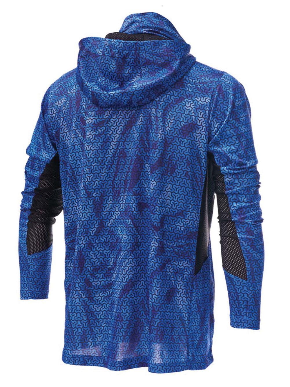 Argonaut Maskeli UV Korumalı Uzun Kollu Performans T-Shirt - Trophy Mavi - Stafu Pro Series