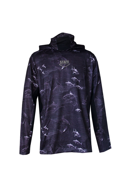 Argonaut Maskeli UV Korumalı Uzun Kollu Performans T-Shirt - Frenzy Black