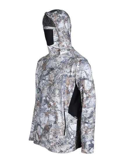 Argonaut Maskeli UV Korumalı Uzun Kollu Performans T-Shirt - Lime Camo