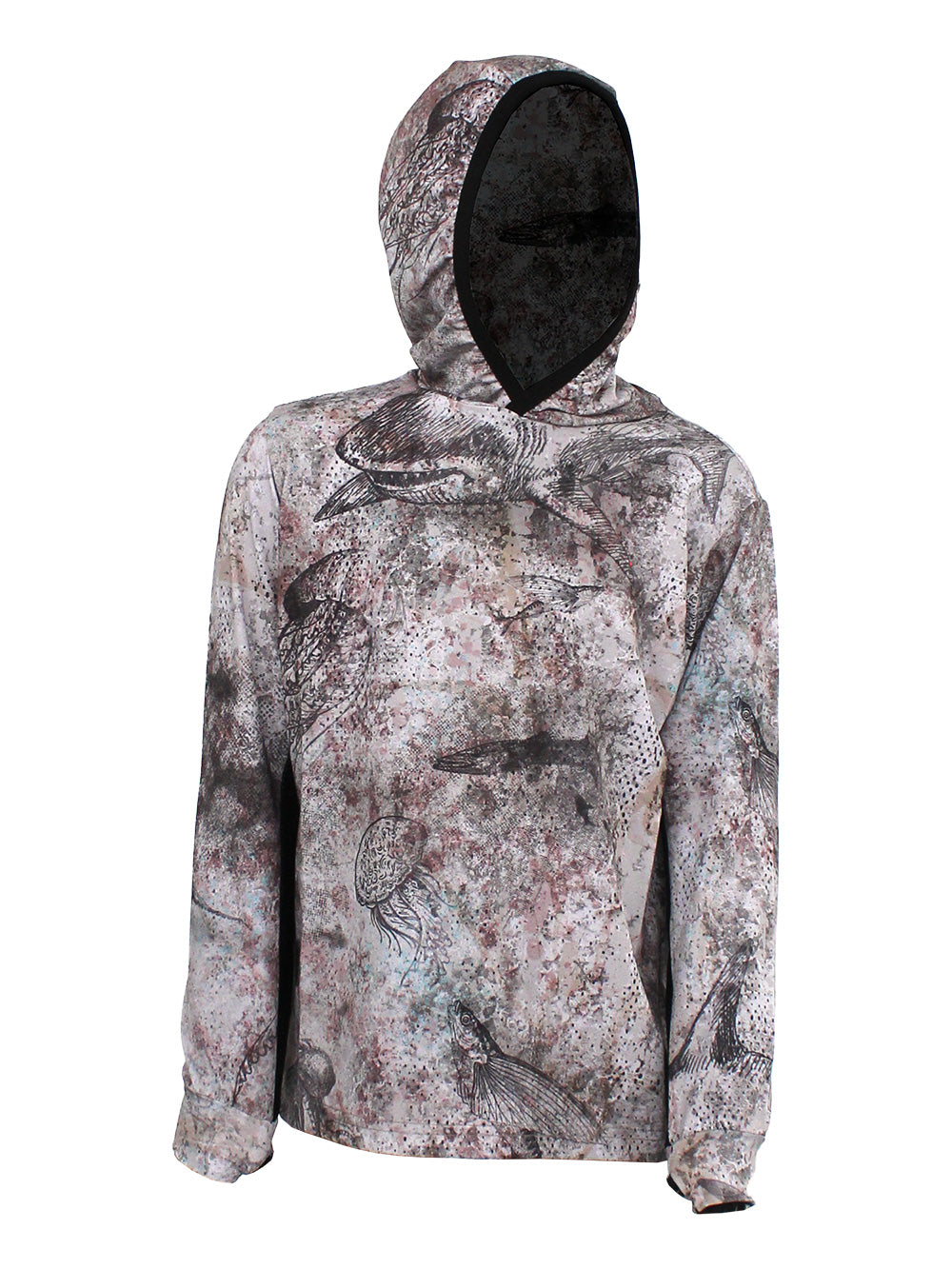 Atlan Jr. Kapüşonlu UV Korumalı T-Shirt - Hammerhead Brown - Stafu Pro Series