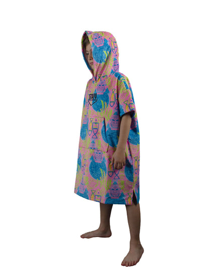 Atlas Jr. Poncho Towel - Samoa Pink