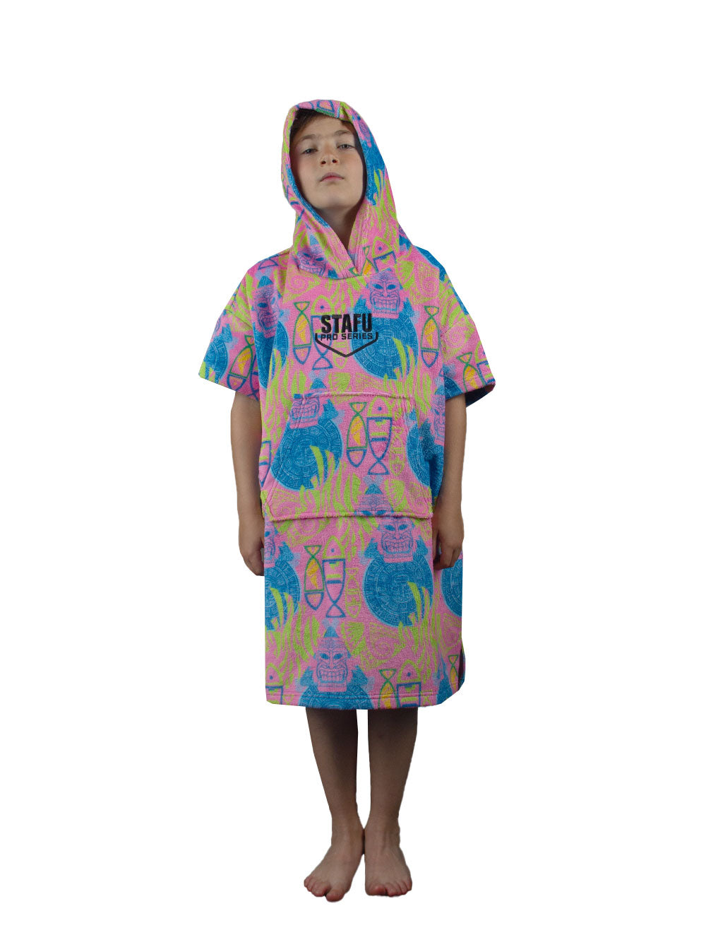 Atlas Jr. Poncho Towel - Samoa Pink