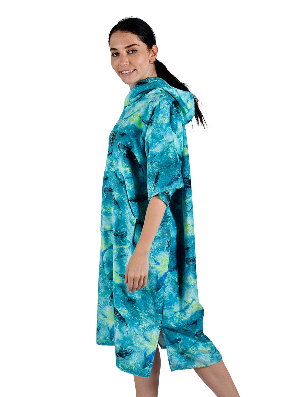 Atlas Panço Havlu - Shark Blue Lime