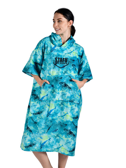 Atlas Panço Havlu - Shark Blue Lime