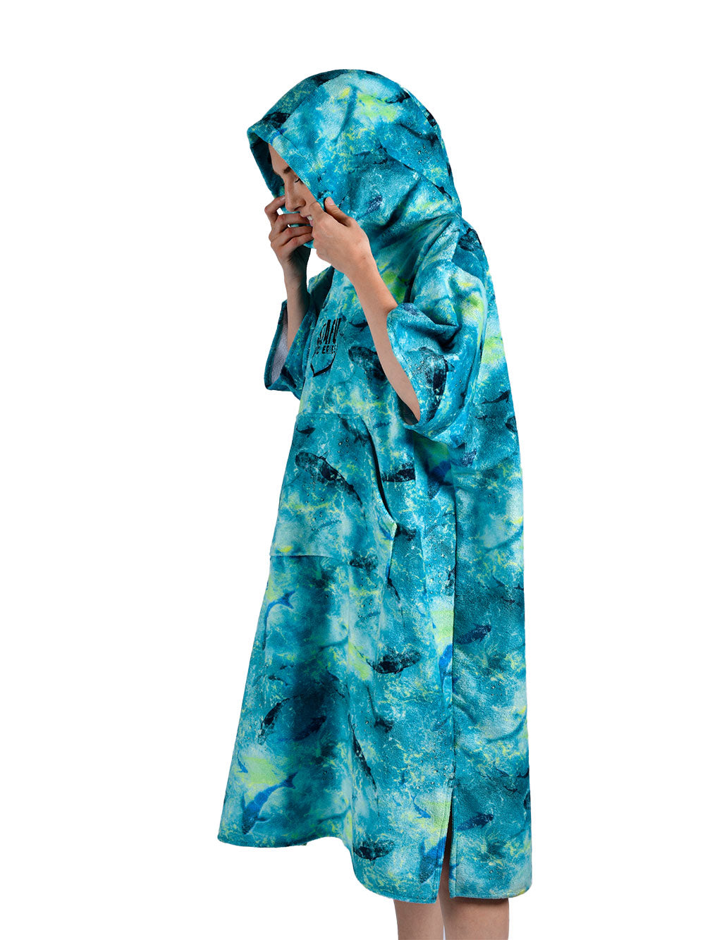 Atlas Panço Havlu - Shark Blue Lime