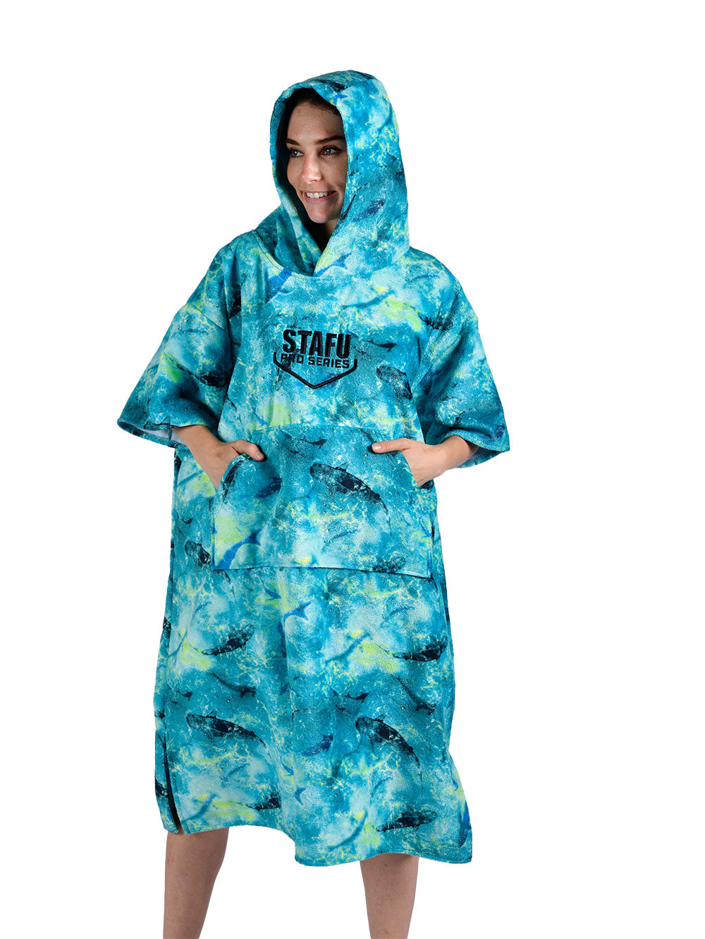 Atlas Panço Havlu - Shark Blue Lime