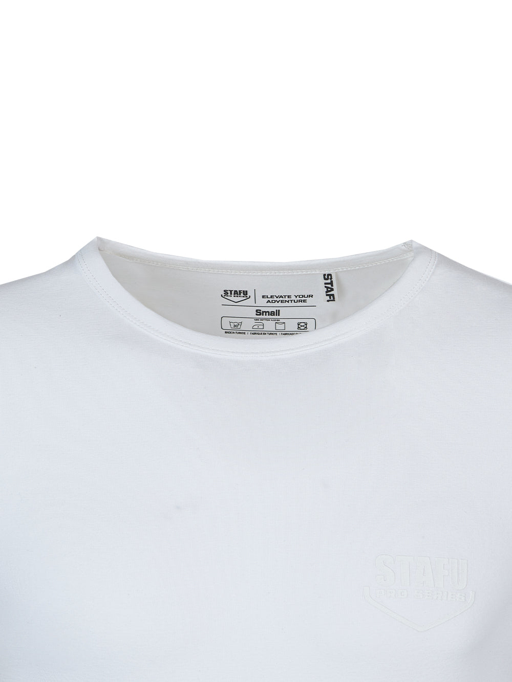 Base Streç Superior Pamuklu T-Shirt - Beyaz - Stafu Pro Series