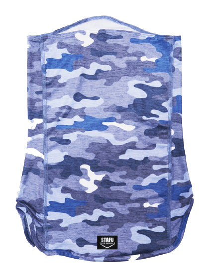 Bogeyman Unisex Fisherman Sailor Camo Patterned Blue Neck Gaiter