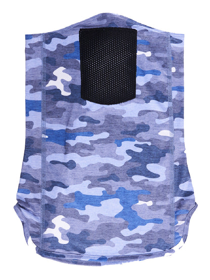 Bogeyman Unisex Fisherman Sailor Camo Patterned Blue Neck Gaiter