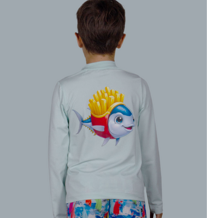 Apex Jr. Kids UV50+ Protection – Long Sleeve Swim T-Shirt – Tuna Potato