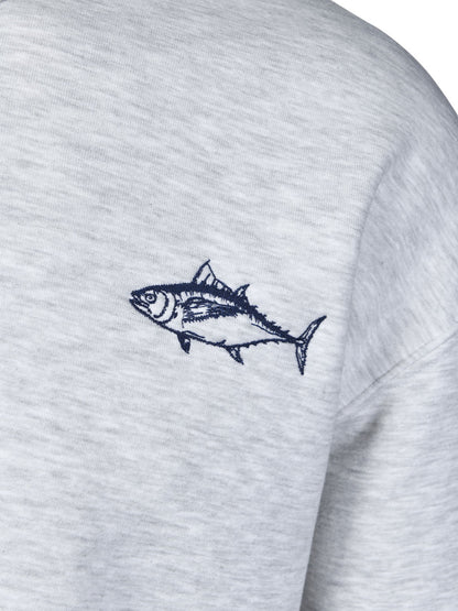 FreeCast Yuvarlak Yaka Sweatshirt – Haki-Kar Melanj