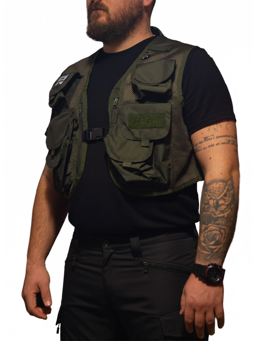 Creek Teknik Av & Balıkçı Yeleği - Haki