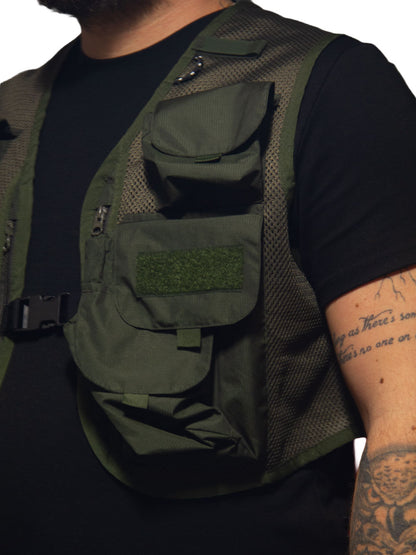 Creek Teknik Av & Balıkçı Yeleği - Haki